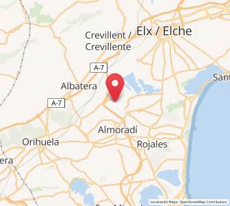 Map of La Erica, Valencia