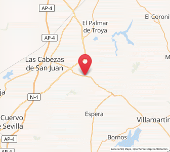 Map of La Harinosa, Andalusia