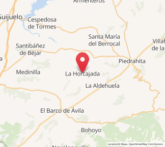 Map of La Horcajada, Castille and León