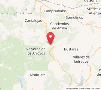Map of La Huerce, Castille-La Mancha