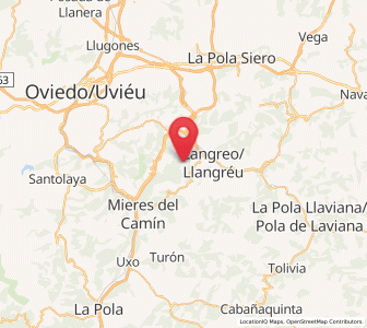 Map of La Nisal, Asturias