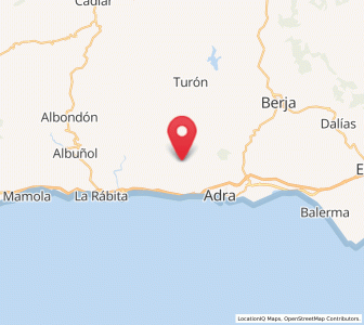 Map of La Parra, Andalusia