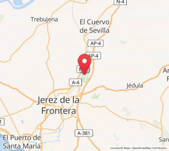 Map of La Parra, Andalusia