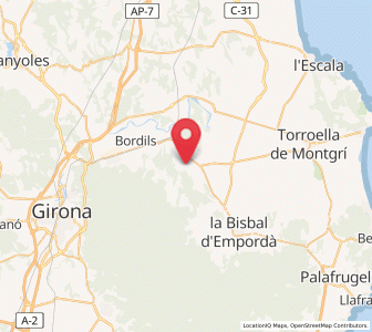 Map of La Pera, Catalonia