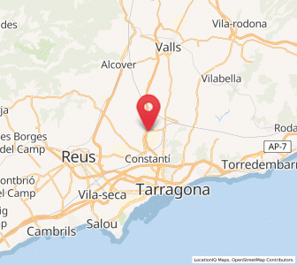 Map of la Pobla de Mafumet, Catalonia
