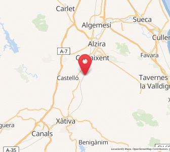 Map of La Pobla Llarga, Valencia