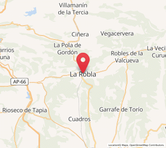 Map of La Robla, Castille and León