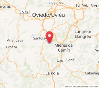 Map of La Rociella, Asturias