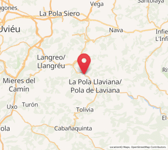 Map of La Sienra, Asturias