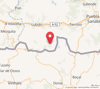 Map of La Tejera, Castille and León