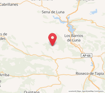 Map of La Urz, Castille and León