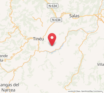 Map of La Uz, Asturias