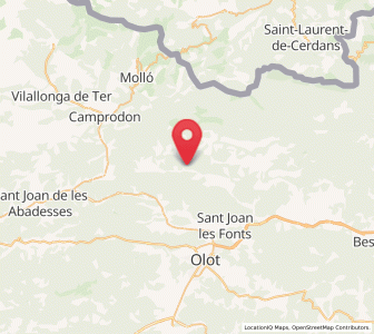 Map of la Vall del Bac, Catalonia