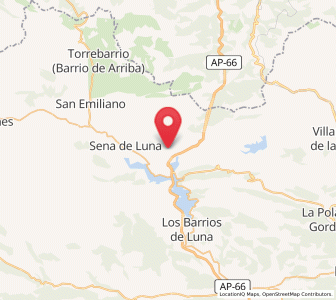 Map of La Vega de Robledo, Castille and León