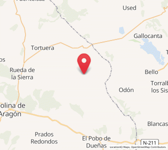 Map of La Yunta, Castille-La Mancha