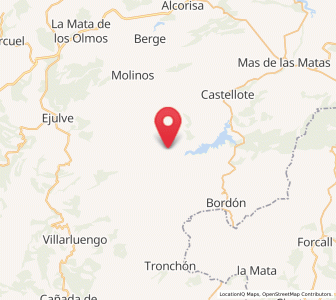 Map of Ladruñán, Aragon