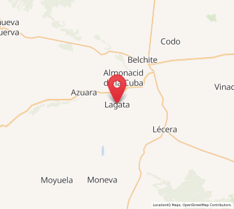 Map of Lagata, Aragon