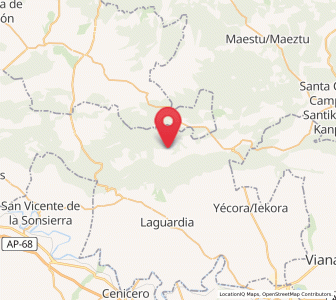 Map of Lagrán, Basque Country