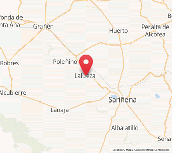Map of Lalueza, Aragon