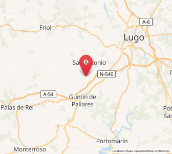 Map of Lamela, Galicia
