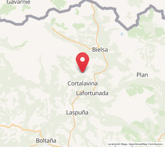 Map of Lamiana, Aragon