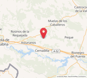 Map of Lanseros, Castille and León