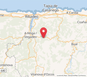 Map of Lanteiro, Asturias