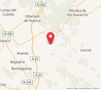 Map of Lanzuela, Aragon