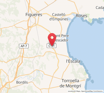 Map of l'Arbre Sec, Catalonia
