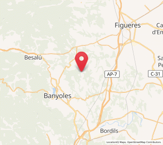 Map of Las Angladas, Catalonia