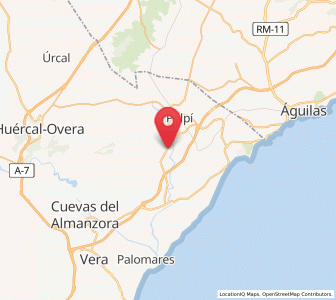 Map of Las Canalejas, Andalusia
