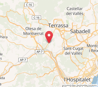 Map of Las Casetas Oliveró, Catalonia