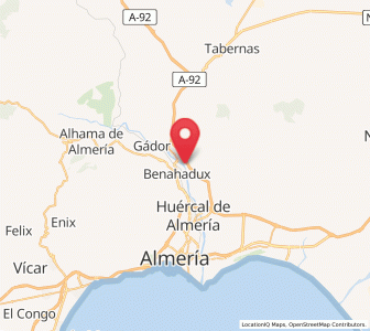 Map of Las Cuevas Viejas, Andalusia