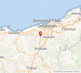 Map of Lasarte, Basque Country