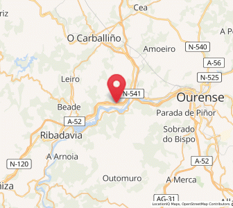 Map of Layas, Galicia