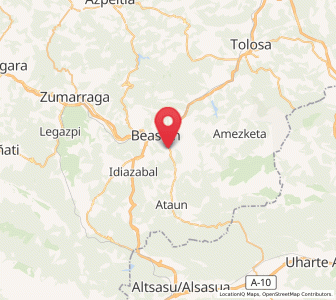Map of Lazkao, Basque Country