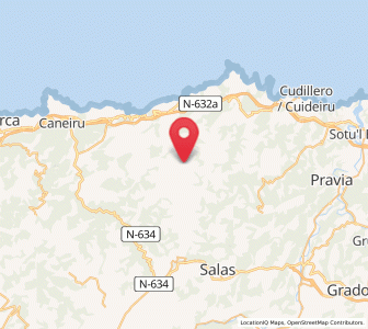 Map of Lendepeña, Asturias