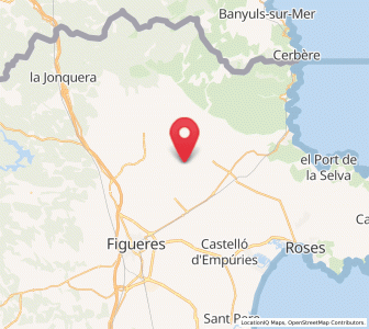 Map of les Costes, Catalonia
