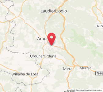 Map of Lezama, Basque Country