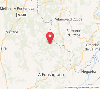 Map of Linares de Villafurada, Galicia