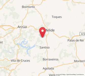 Map of Liñares, Galicia