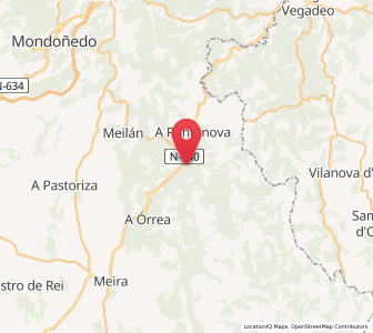 Map of Liñeiras, Galicia