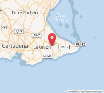 Map of Llano del Beal, Murcia