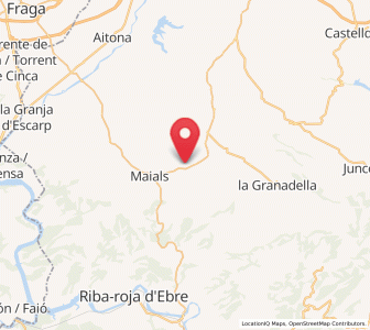 Map of Llardecáns, Catalonia