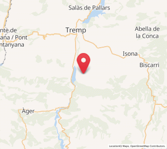 Map of Llimiana, Catalonia