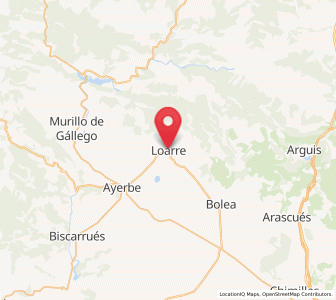Map of Loarre, Aragon