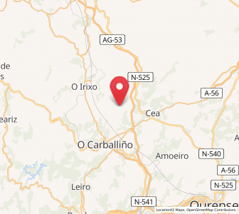 Map of Lobanes, Galicia