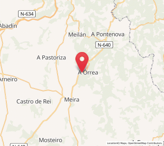 Map of Lodás, Galicia
