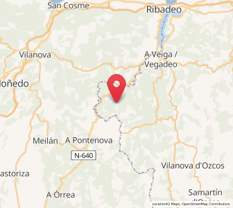 Map of Lombal, Asturias