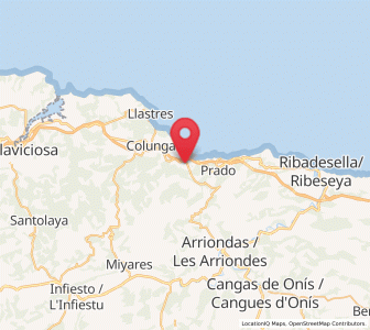 Map of Loroñe, Asturias